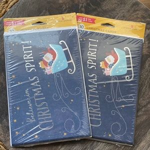 20 American Greetings Holiday cards believe in Christmas Spirit Santa Claus